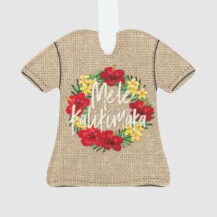 Adorno Camisas Wreath Aloha de vacaciones del paraíso tr