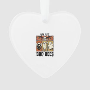Adorno Camiseta Abeja Fantasma Pun Halloween Grabado Vint