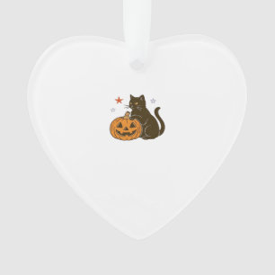 Adorno Camiseta clásica de gatito de Halloween espeluznan