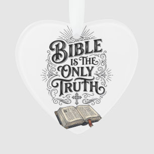 Adorno Camiseta Cristiana La Biblia Es La Única Verdad