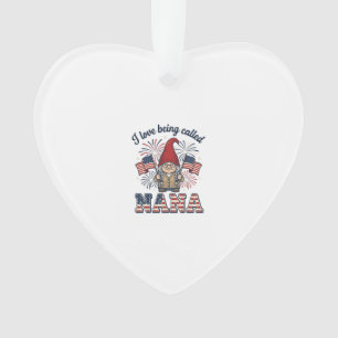 Adorno Camiseta de abuela Nana Gnome patriota vintage Des