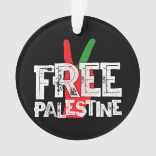 Adorno Camiseta de alto el fuego patriótico palestino Lib