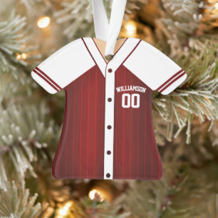Adorno Camiseta de béisbol personalizada con colores de e