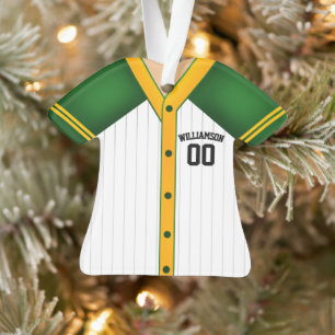 Adorno Camiseta de béisbol personalizada con colores del