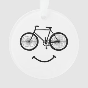 Adorno Camiseta de bicicleta y sonrisa Camiseta de bicicl