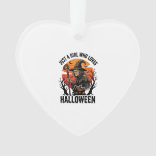 Adorno Camiseta de Bruja de Halloween Grabado Vintage Dis