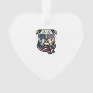 Adorno Camiseta de diseño de grabado vintage de bulldog p