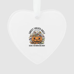 Adorno Camiseta de dulces de Halloween Diseño de monstruo
