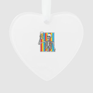 Adorno Camiseta de grabado vintage de arcoíris de cerveza