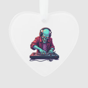 Adorno Camiseta de Halloween de Zombie DJ � Festival de M