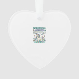 Adorno Camiseta de moda Unicornio Pradera de Hongos Unico