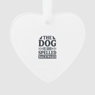 Adorno Camiseta Diseño Vintage Perro Es Dios Deletreado A