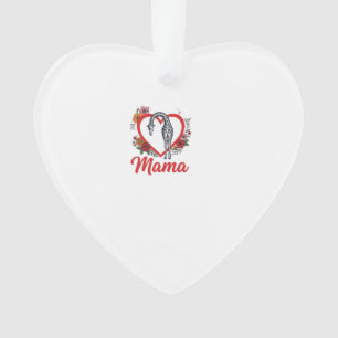 Adorno Camiseta Floral Corazón Mamá Jirafa Vintage Diseño