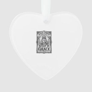 Adorno Camiseta gráfica de Jesús amante del té cristiano