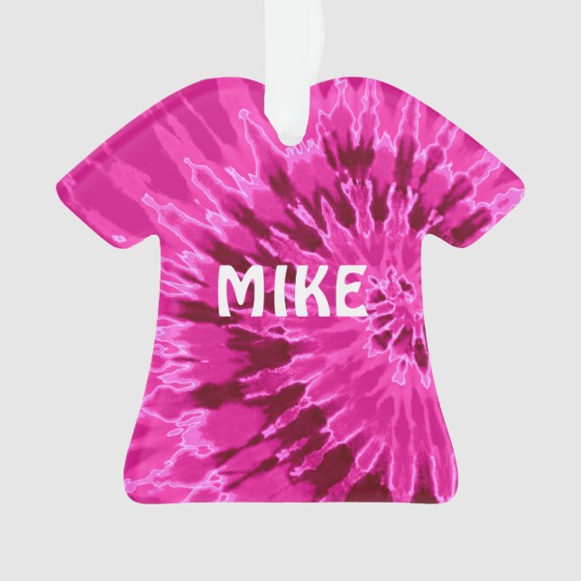 Adorno Camiseta Magenta Tie Dye (Anverso)