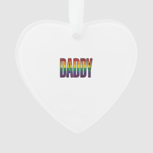 Adorno Camiseta T-Shirt tipografía Orgullo Daddy Arcoíris