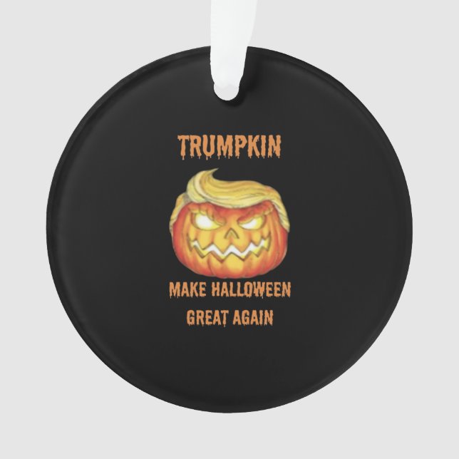 Adorno Camiseta, Trumpkin, clásico de Halloween (Anverso)
