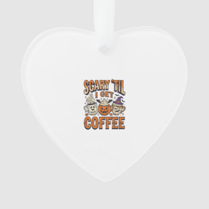 Adorno Camiseta Vintage de Halloween Café Espeluznante Ha