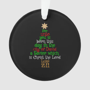 Adorno Camisetas de árboles de Navidad cristianos