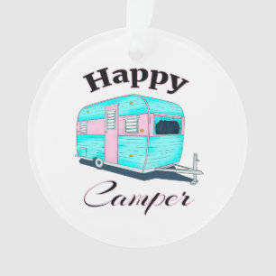 Adorno Camping feliz para el remolque de campistas