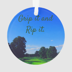 Adorno Campo de golf agarrarlo y arrancarlo