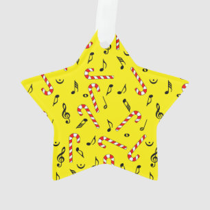 Adorno Candy Canes Music Notes