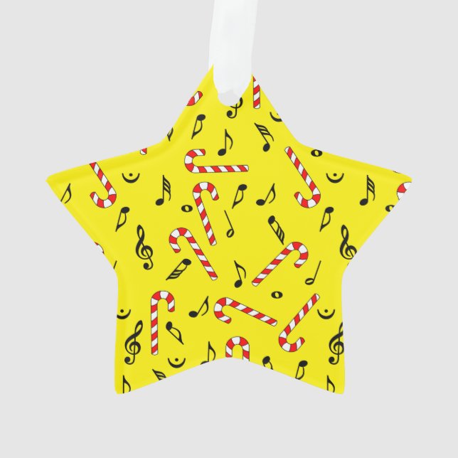 Adorno Candy Canes Music Notes (Reverso)