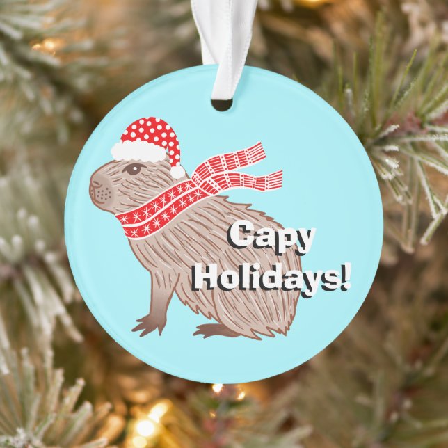 Adorno Capy Holidays Funny Capybara Navidades (Árbol)