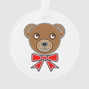 Adorno Cara de oso divertida