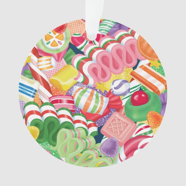 Adorno Caramelo pasado de moda del navidad (Anverso)