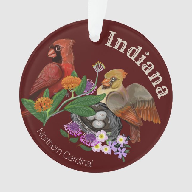 Adorno Cardenales del norte de Indiana (Anverso)
