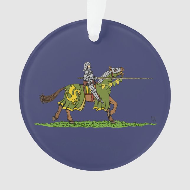 Adorno Cargando Knight medieval (Anverso)