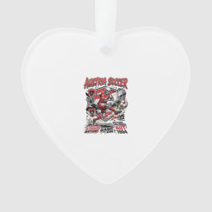 Adorno Cartel de Esqueleto de Fútbol de Austria Estilo