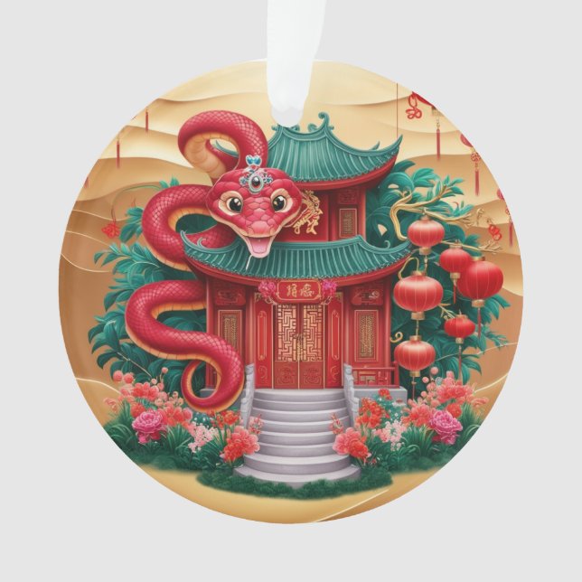 Adorno Casa Madera Serpiente  (Anverso)