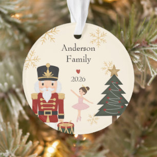 Adorno Cascanueces Clásico de Navidad en Acrílico