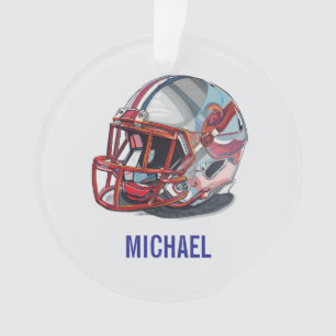 Adorno Casco de fútbol arte pop motivacional nombre