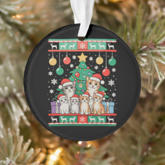 Adorno Cat Ugly Christmas Tree Lights Xmas Holiday