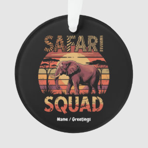 Adorno Celebración de cumpleaños de Safari Squad en el zo
