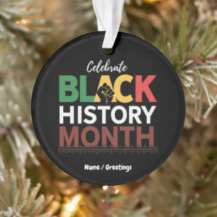 Adorno Celebrar el mes de la historia negra honrando a lo