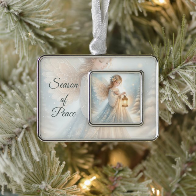 Adorno Celestial Winter Angel Lantern of Comfort (Árbol)