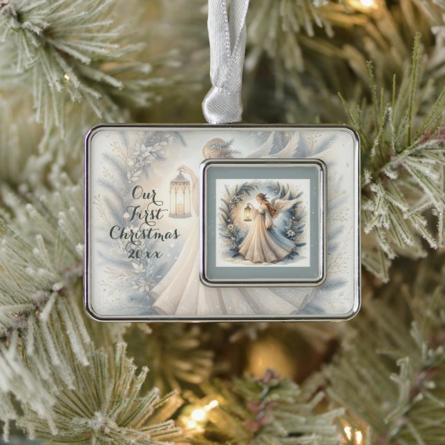 Adorno Celestial Winter Angel Lantern of Peace (Árbol)