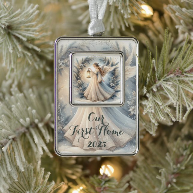 Adorno Celestial Winter Angel Lantern of Peace (Árbol)