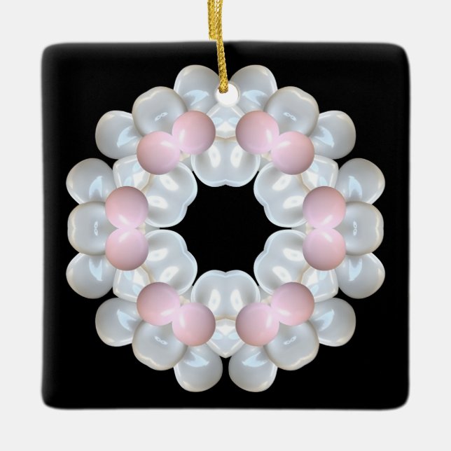 Adorno cerámico cuadradp (Anverso)