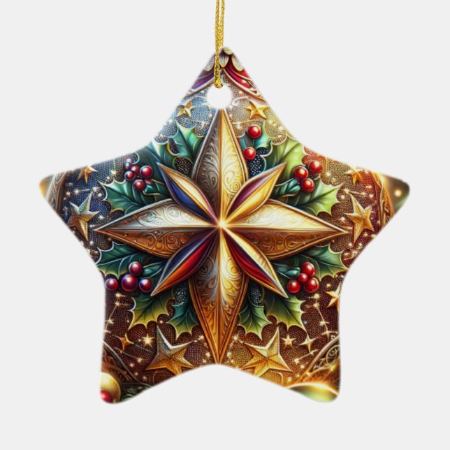 Adorno cerámico estrellado (Frente)