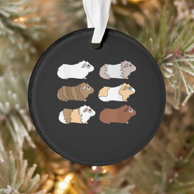 Adorno Cerdo de Guinea| Amar a Guinea Rueda de Rueda de C (Árbol)