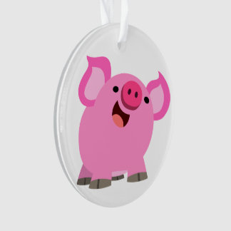 Adorno Cerdo Personalizado Cute Laughing