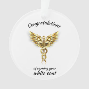 Adorno Ceremonia de Cocina Blanca Oro Médico