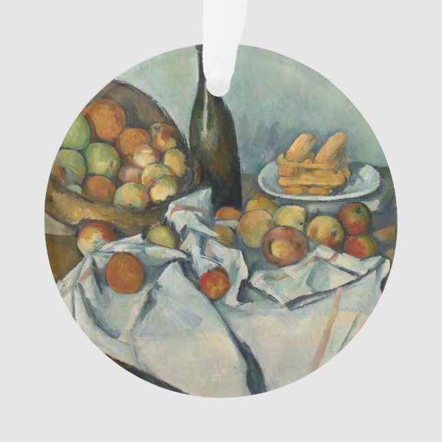 Adorno Cezanne Basket Apples Impresionsionist Art (Anverso)