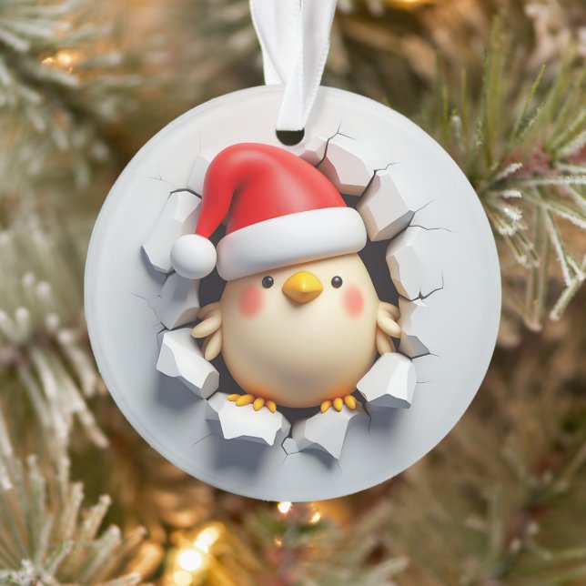 Adorno Cheerful Chick Holiday Breakout Ornament (Árbol)