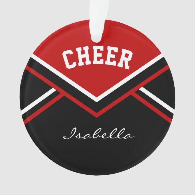 Adorno 📣 💖 CheerLeer rojo oscuro (Anverso)